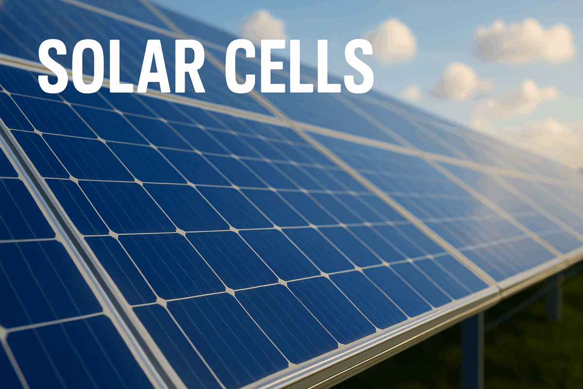 High-efficiency solar cells installed by Websol Energy System, capturing sunlight to generate clean renewable energy.
