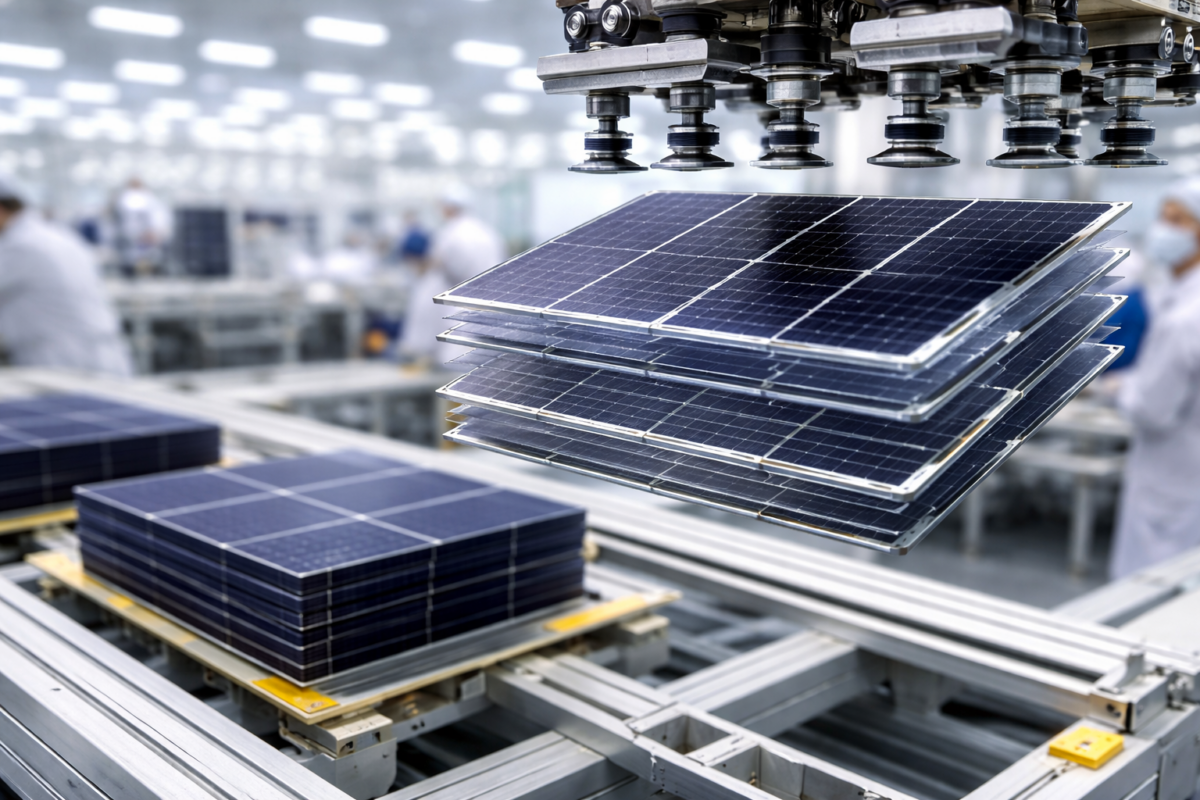 Bifacial solar cells in a modern solar manufacturing facility production line