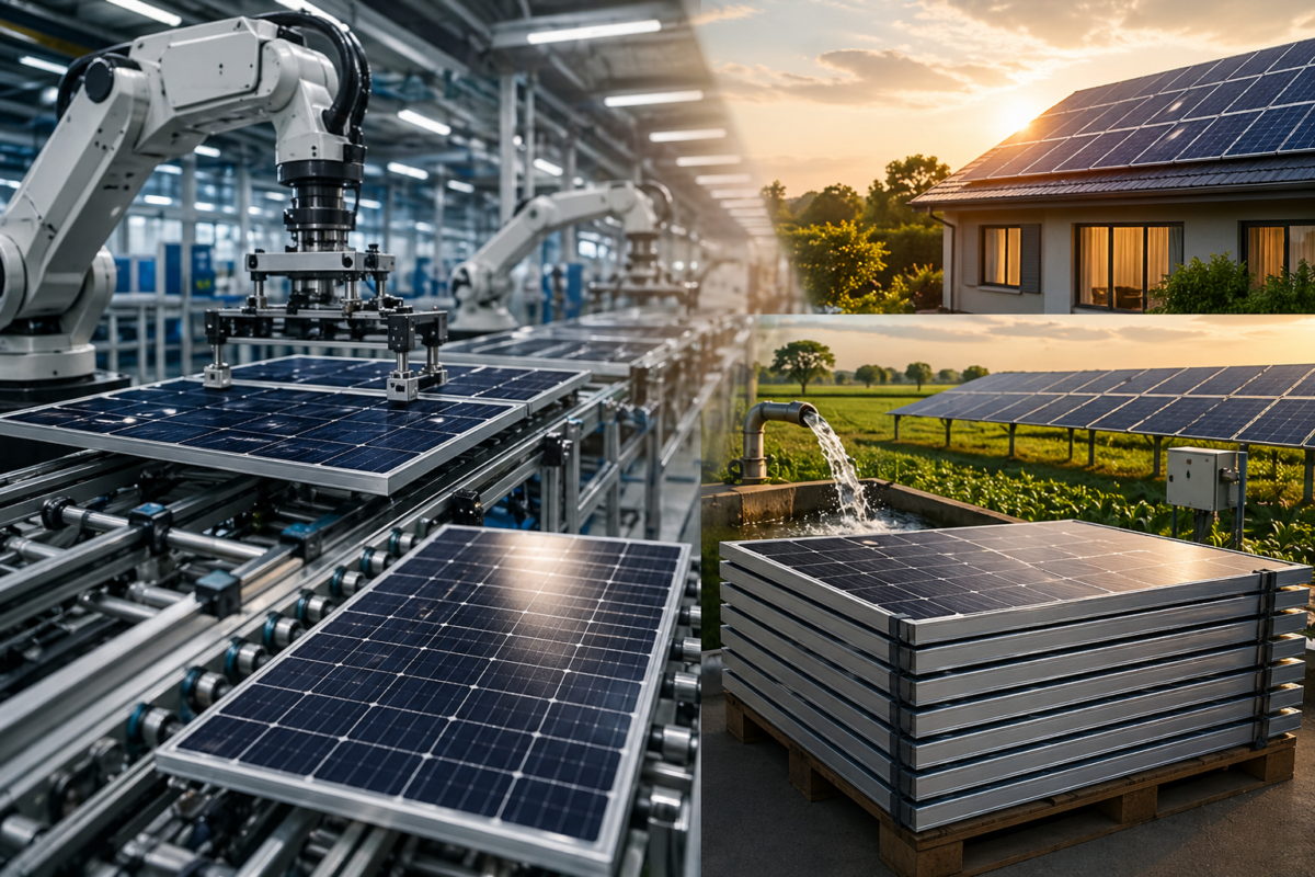 High-quality solar module manufacturing and installation showcasing long-term performance and efficiency in India